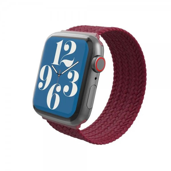 Apple Watch 42/44/45mm/Apple Watch Ultra Ranneke Braided Watch Band Large Wine