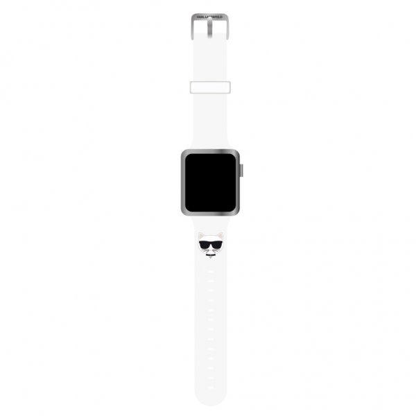 Apple Watch 42/44/45mm/Apple Watch Ultra Ranneke Choupette Valkoinen
