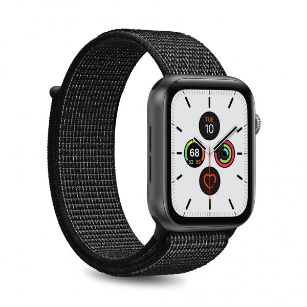 Apple Watch 42/44/45mm/Apple Watch Ultra Ranneke Sport Band Musta