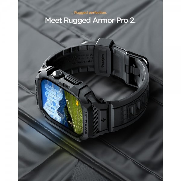 Apple Watch 42mm (Series 10/11) Ranneke Rugged Armor Pro 2 Matte Black