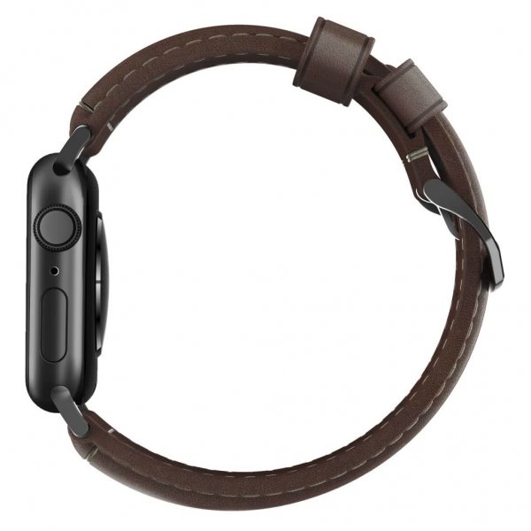 Apple Watch 44/45/46mm/Apple Watch Ultra Ranneke Traditional Band Black Hardware Rustic Brown