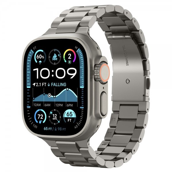 Apple Watch 44/45/46mm/Ultra 49mm Ranneke Modern Fit Titanium Natural Titanium