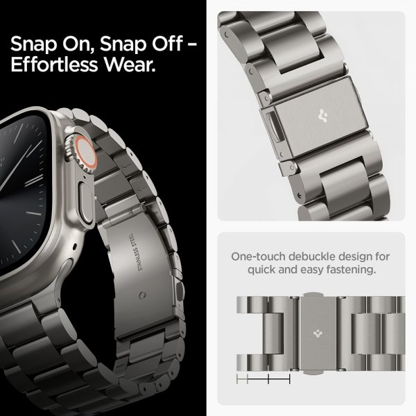Apple Watch 44/45/46mm/Ultra 49mm Ranneke Modern Fit Titanium Natural Titanium
