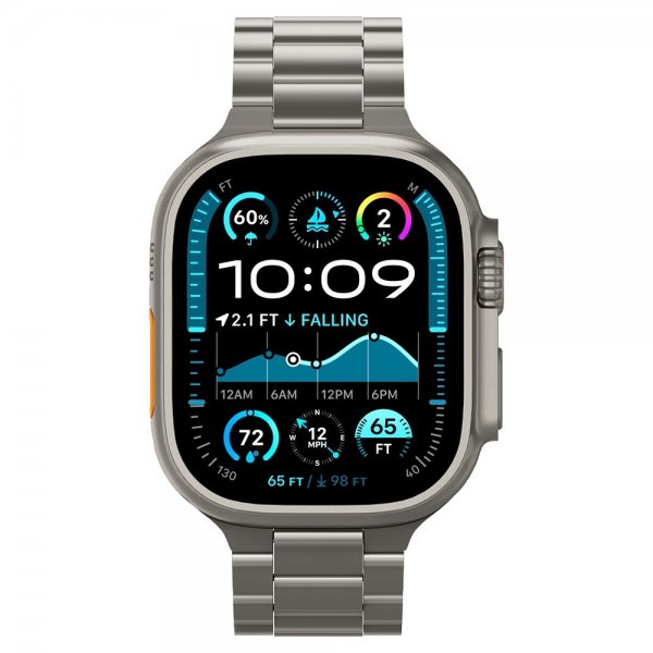 Apple Watch 44/45/46mm/Ultra 49mm Ranneke Modern Fit Titanium Natural Titanium