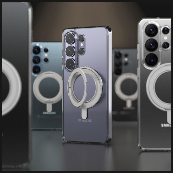 Samsung Galaxy S26 Ultra Kuori Duple M Stand Läpinäkyvä