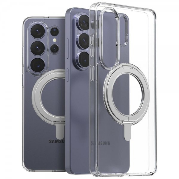 Samsung Galaxy S26 Ultra Kuori Duple M Stand Läpinäkyvä