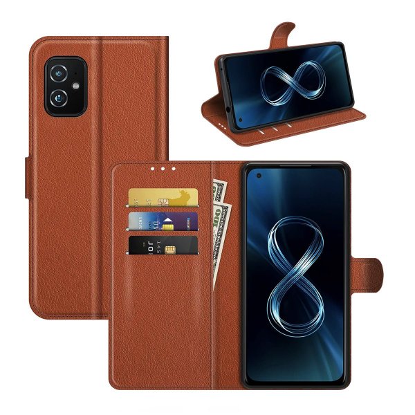 Asus Zenfone 8 Kotelo Telinetoiminto Ruskea