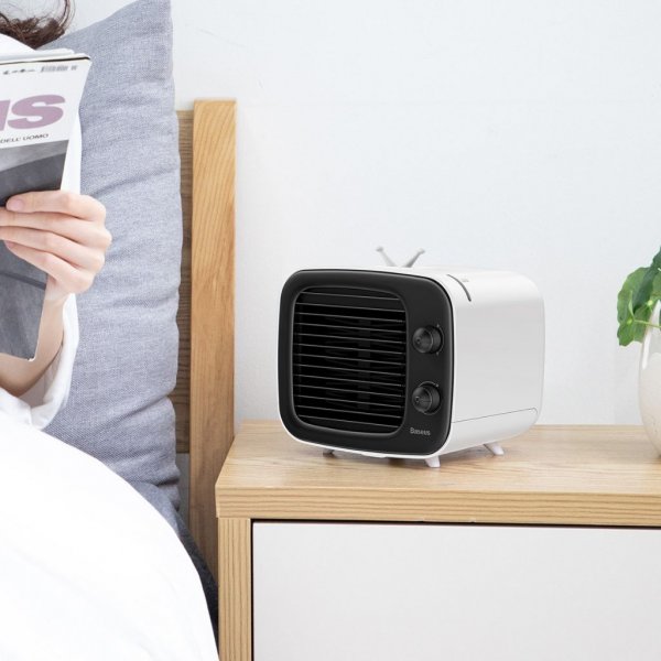 Tuuletin Time Desktop Air Cooler Musta Valkoinen