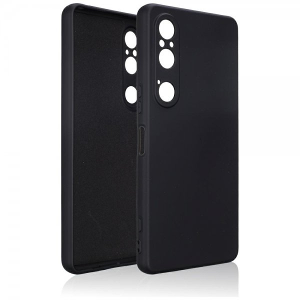 Sony Xperia 1 VI Kuori Silikoni Musta