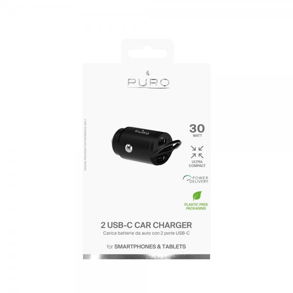 Autolaturi 2 USB-C Car Charger 30W