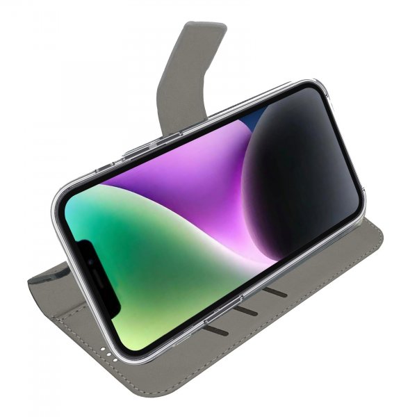 iPhone 16e/17e Kotelo Wally Wallet Case Musta