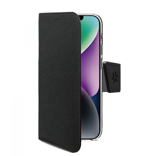 iPhone 16e/17e Kotelo Wally Wallet Case Musta