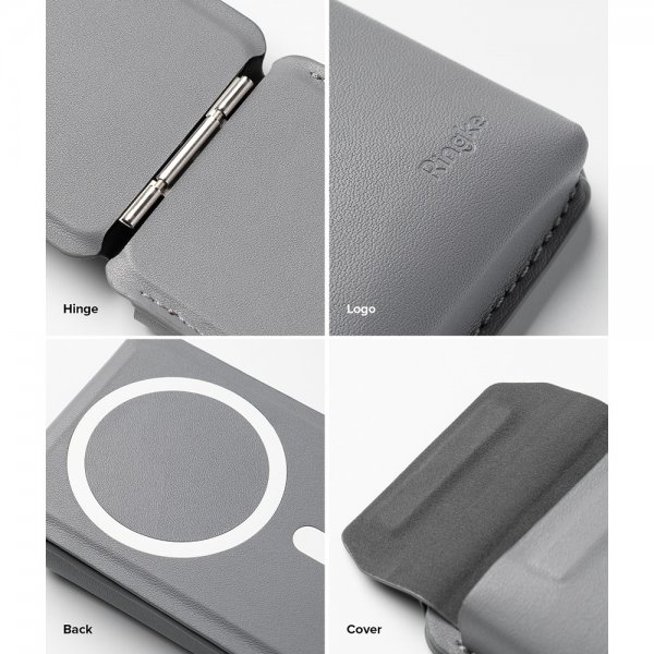 Korttipidike Stand Pocket Magnetic MagSafe Light Gray