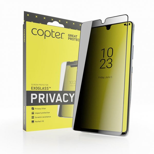 iPhone 14 Plus Näytönsuoja Exoglass Curved Privacy