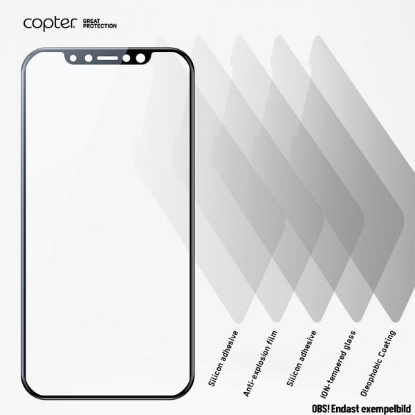 iPhone 6/6s/7/8/SE Näytönsuoja ExoGlass Curved Valkoinen