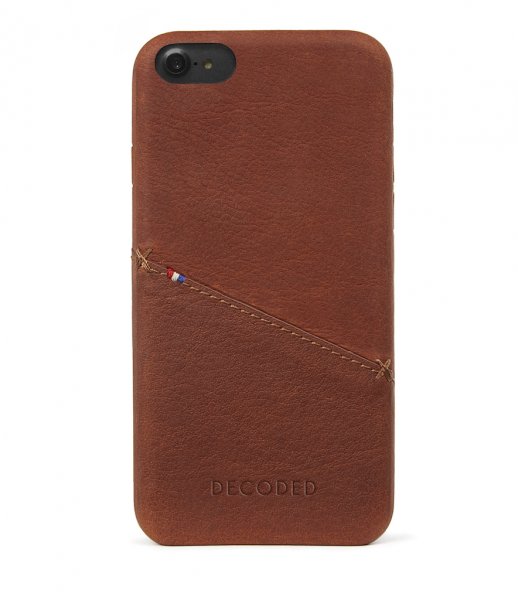 iPhone 7/8/SE Leather Back Cover Ruskea