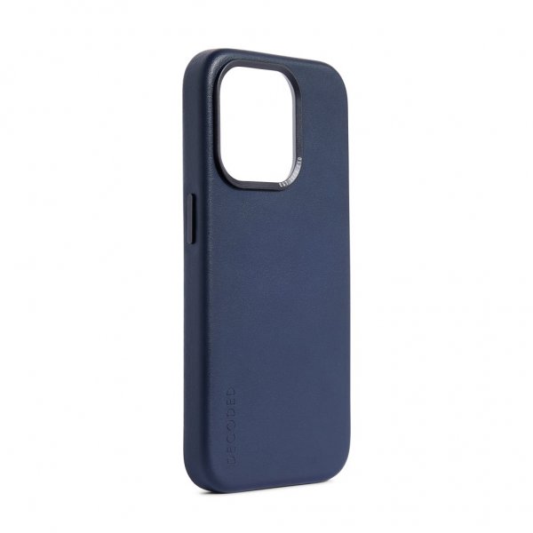 iPhone 15 Plus Kuori Leather Backcover True Navy