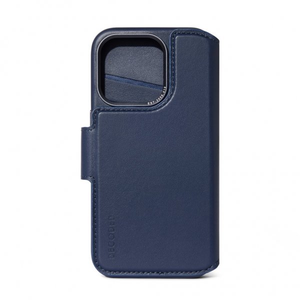 iPhone 15 Pro Max Kotelo Leather Detachable Wallet True Navy