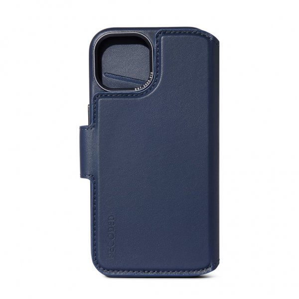 iPhone 15 Plus Kotelo Leather Detachable Wallet True Navy