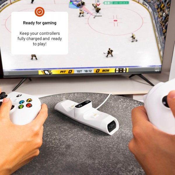 Dual Charging Dock for Xbox Series S, X and One Controllers Valkoinen