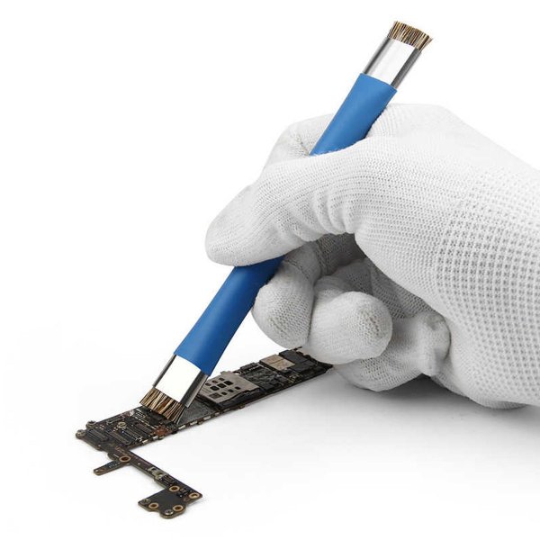 Kaksipuolinen ESD-harja emolevyjen puhdistukseen