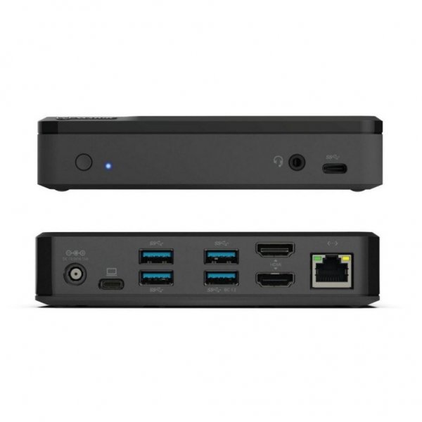 USB-C ja USB 3.0 Dual Display dock station
