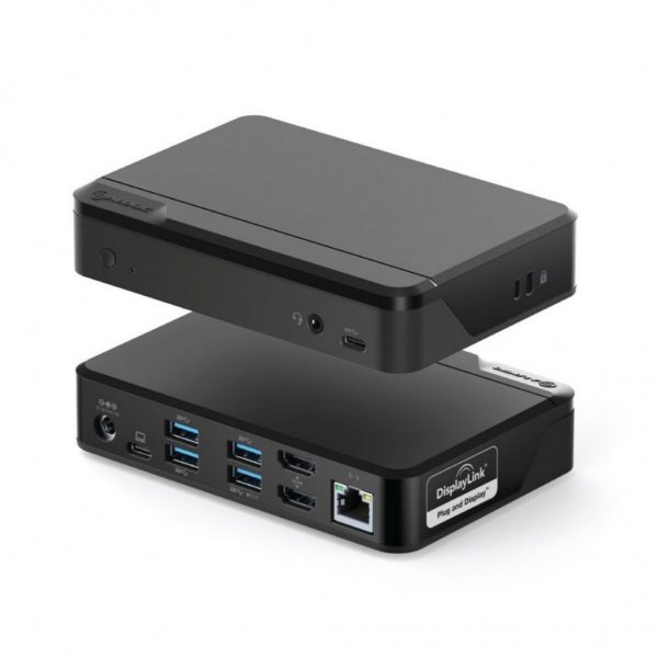 USB-C ja USB 3.0 Dual Display dock station