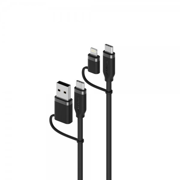 Kaapeli Elements 4-IN-1 1.5m Musta