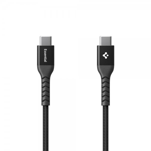 Essential Kaapeli Fabric USB-C/USB-C 100W 1m Musta