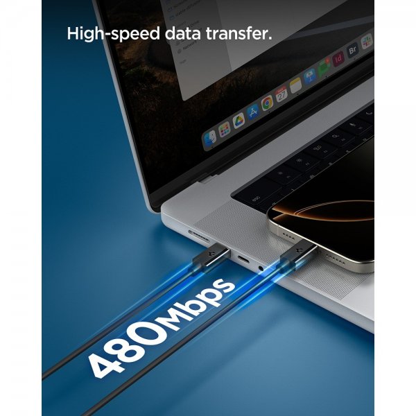 Essential Kaapeli USB-C/USB-C 60W 2m Musta