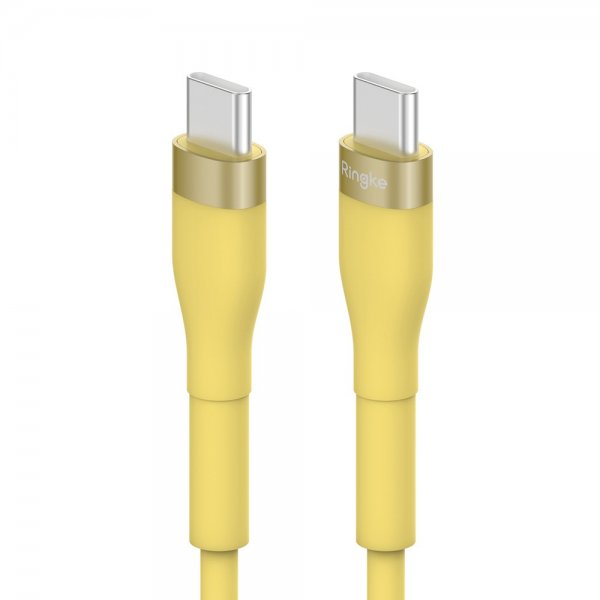 Fast Charging Pastel Cable USB-C/USB-C 2 m Keltainen