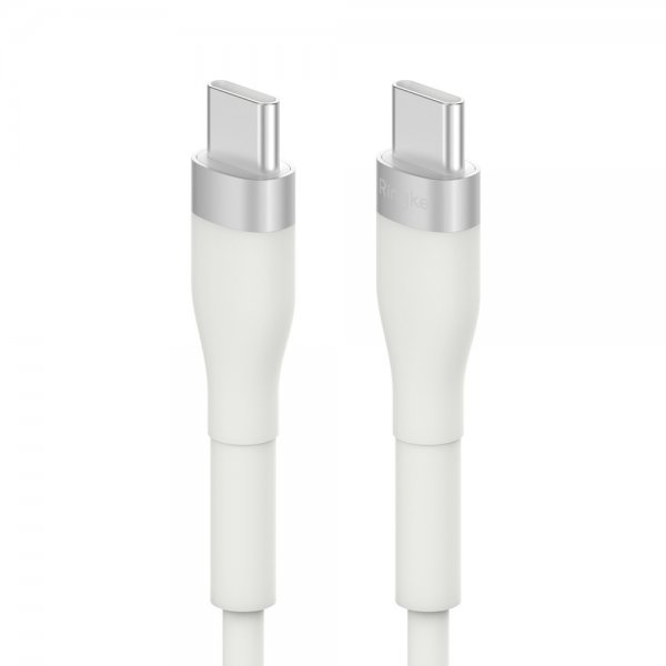 Fast Charging Pastel Cable USB-C/USB-C 2 m Valkoinen