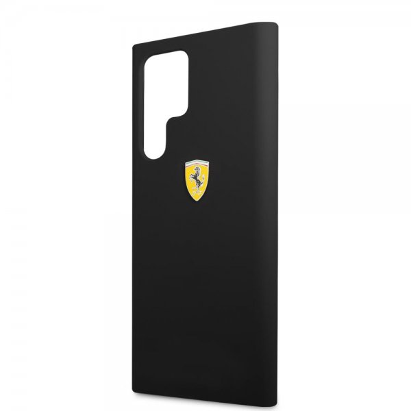 Samsung Galaxy S22 Ultra Kuori Metal Logo Musta