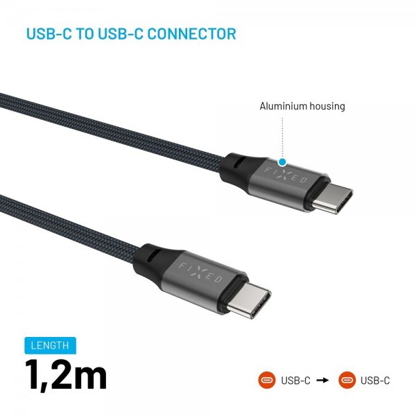 Kaapeli Magnetic USB-C/USB-C 240W 2m