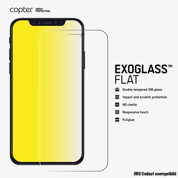 Näytönsuoja Samsung Galaxy A70 ExoGlass Flat Karkaistua Lasia