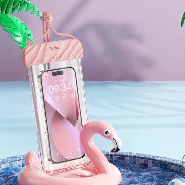 Kotelo Hihnalla Vedenkestävä Vaaleanpunainen