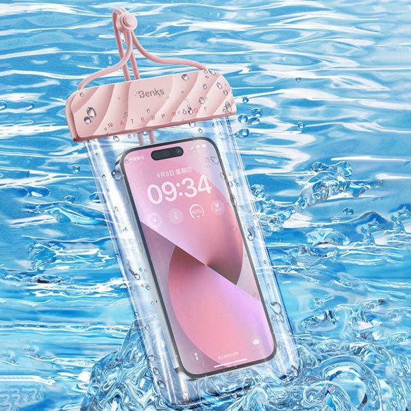 Kotelo Hihnalla Vedenkestävä Vaaleanpunainen