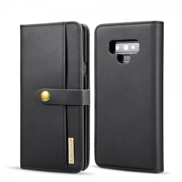 Galaxy Note 9 Kotelo PU-nahka Irrotettava Kuori Korttitasku Ulkopuoli Musta