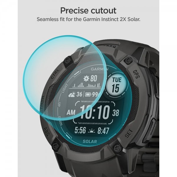 Garmin Instinct 2X Solar Näytönsuoja GLAS.tR EZ Fit 2-pakkaus