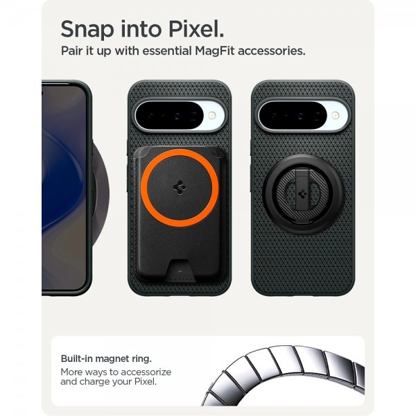 Google Pixel 10/Pixel 10 Pro Kuori Liquid Air MagFit Abyss Green