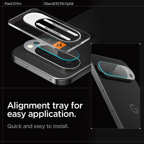 Google Pixel 10 Pro Kameran suoja Glas.tR EZ Fit Optik 2-pakkaus