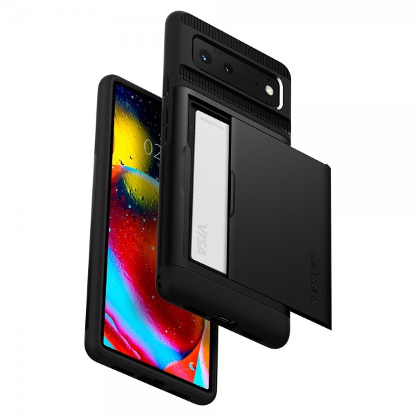 Google Pixel 6 Kuori Slim Armor CS Musta