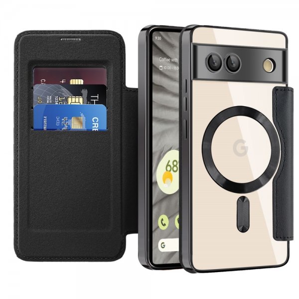 Google Pixel 7a Kotelo MagSafe Musta