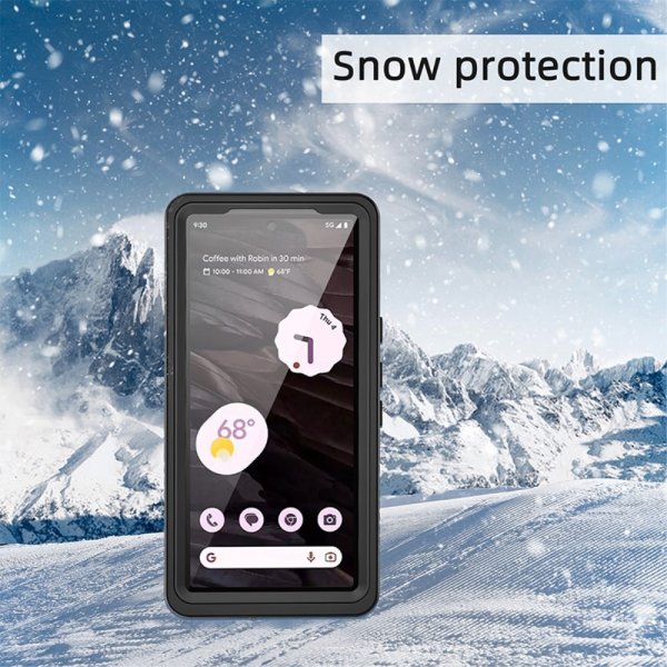 Google Pixel 7a Kuori Vedenkestävä IP68 Musta