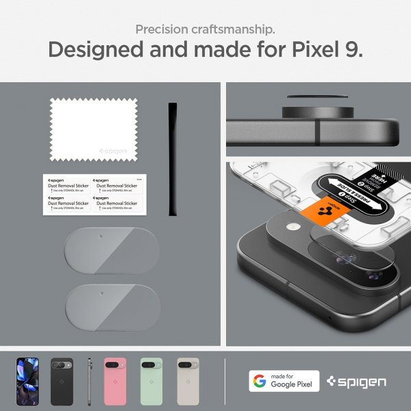 Google Pixel 9 Kameran suoja Glas.tR EZ Fit Optik 2-pakkaus