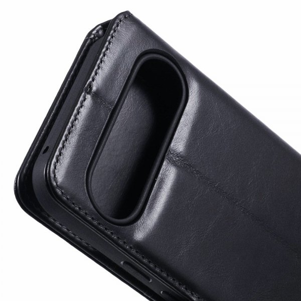 Google Pixel 9/Pixel 9 Pro Kotelo Essential Leather Raven Black