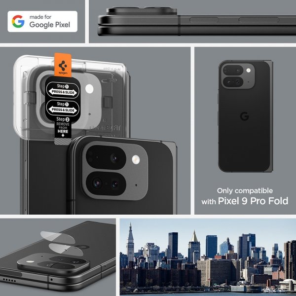 Google Pixel 9 Pro Fold Kameran suoja Glas.tR EZ Fit Optik 2-pakkaus