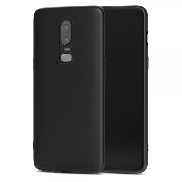 GUARDian Series till OnePlus 6 Suojakuori TPU-materiaali-materiaali Musta