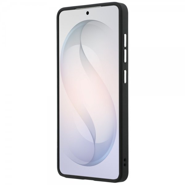 Samsung Galaxy S26 Ultra Kuori Triangle Logo Embossed MagSafe Musta