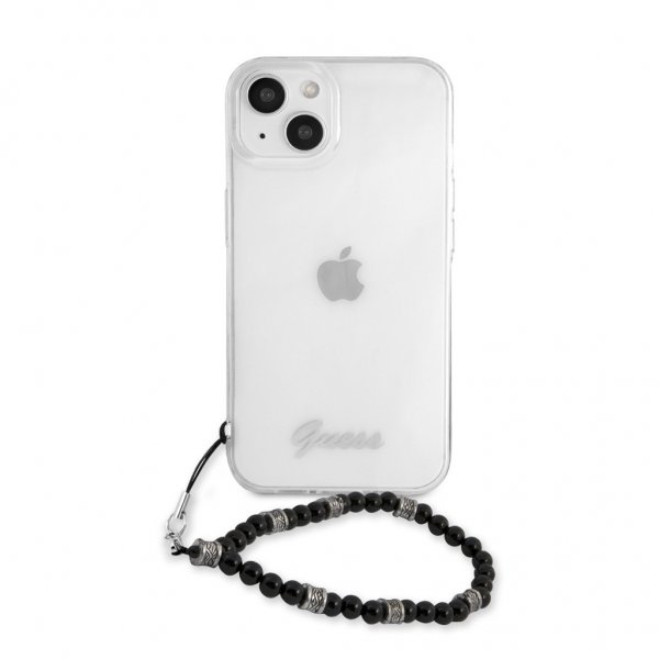 iPhone 13 Mini Kuori Pearl Handle Script Logo Musta